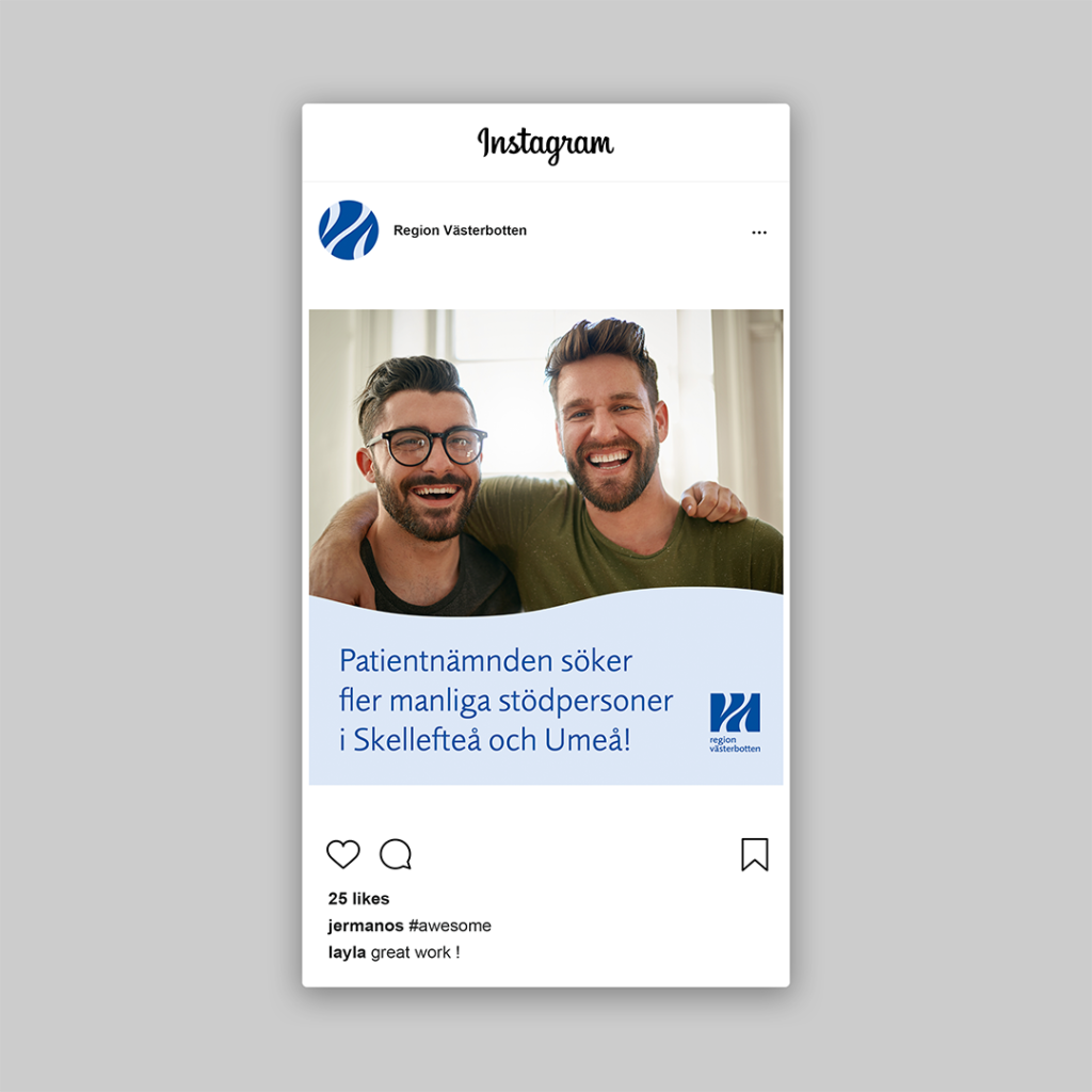 Annons Patientnämnden Instagram Inläggsbild