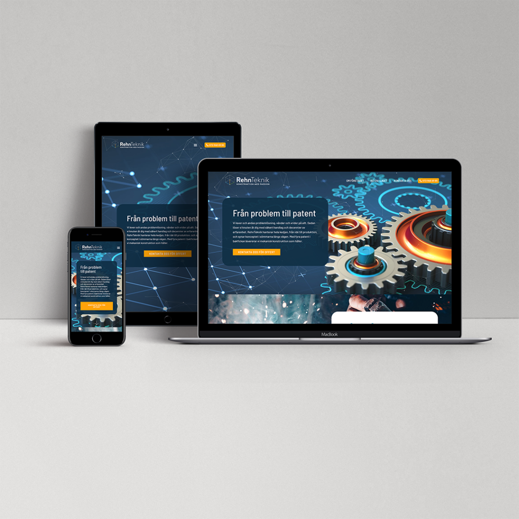 Mockup Webb Rehnteknik